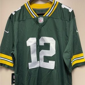 Green Bay Packers Aaron Rodgers Nike Green Player Infield Jersey